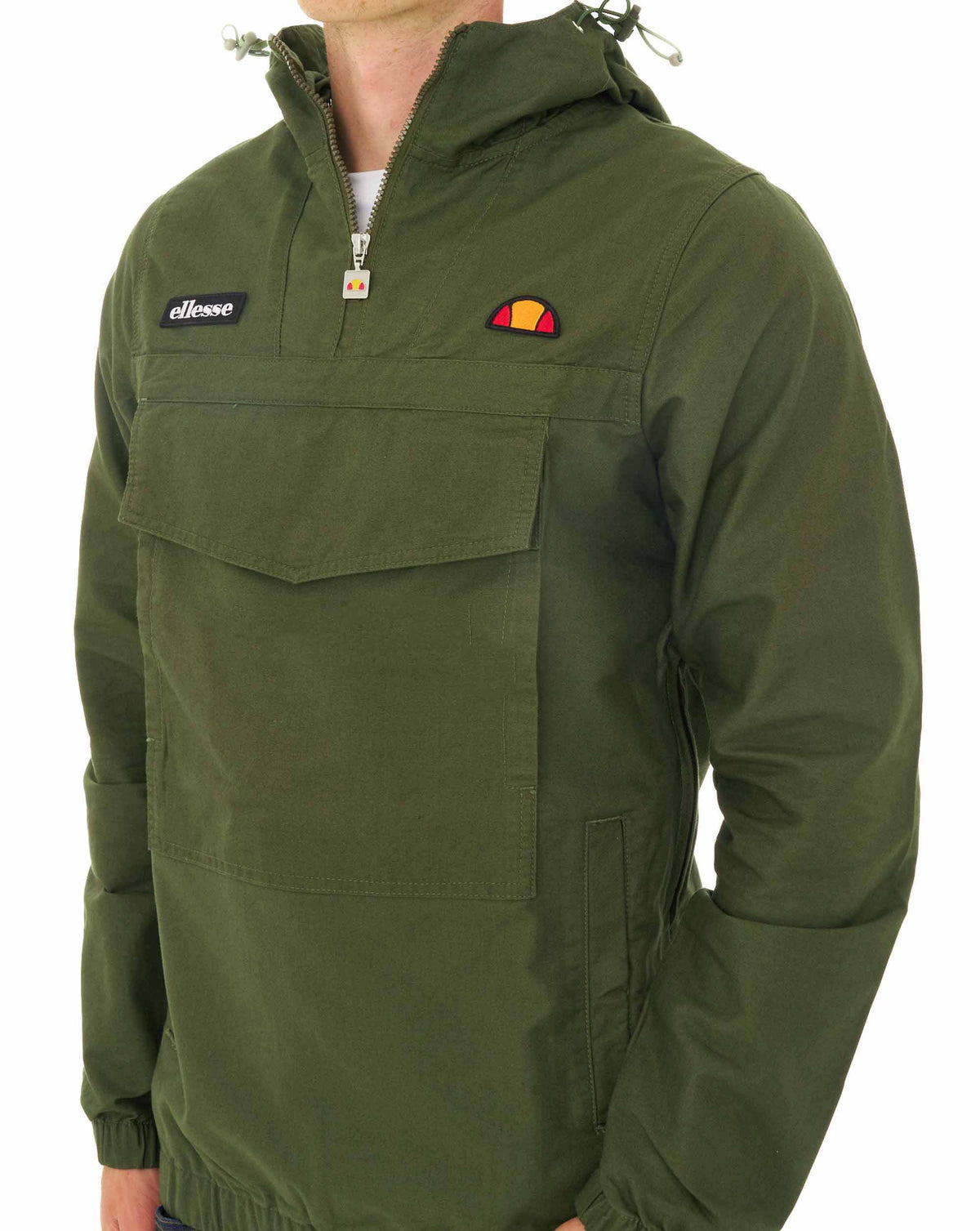 Ellesse Mont Canvas Overhead Jacket Olive