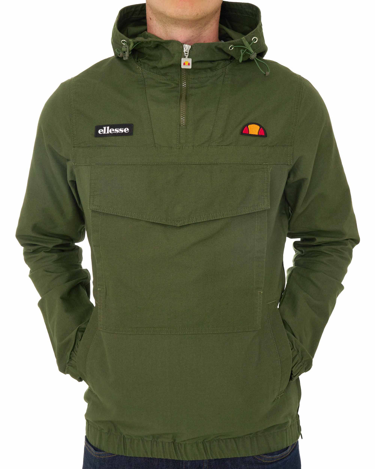 Ellesse Mont Canvas Overhead Jacket Olive
