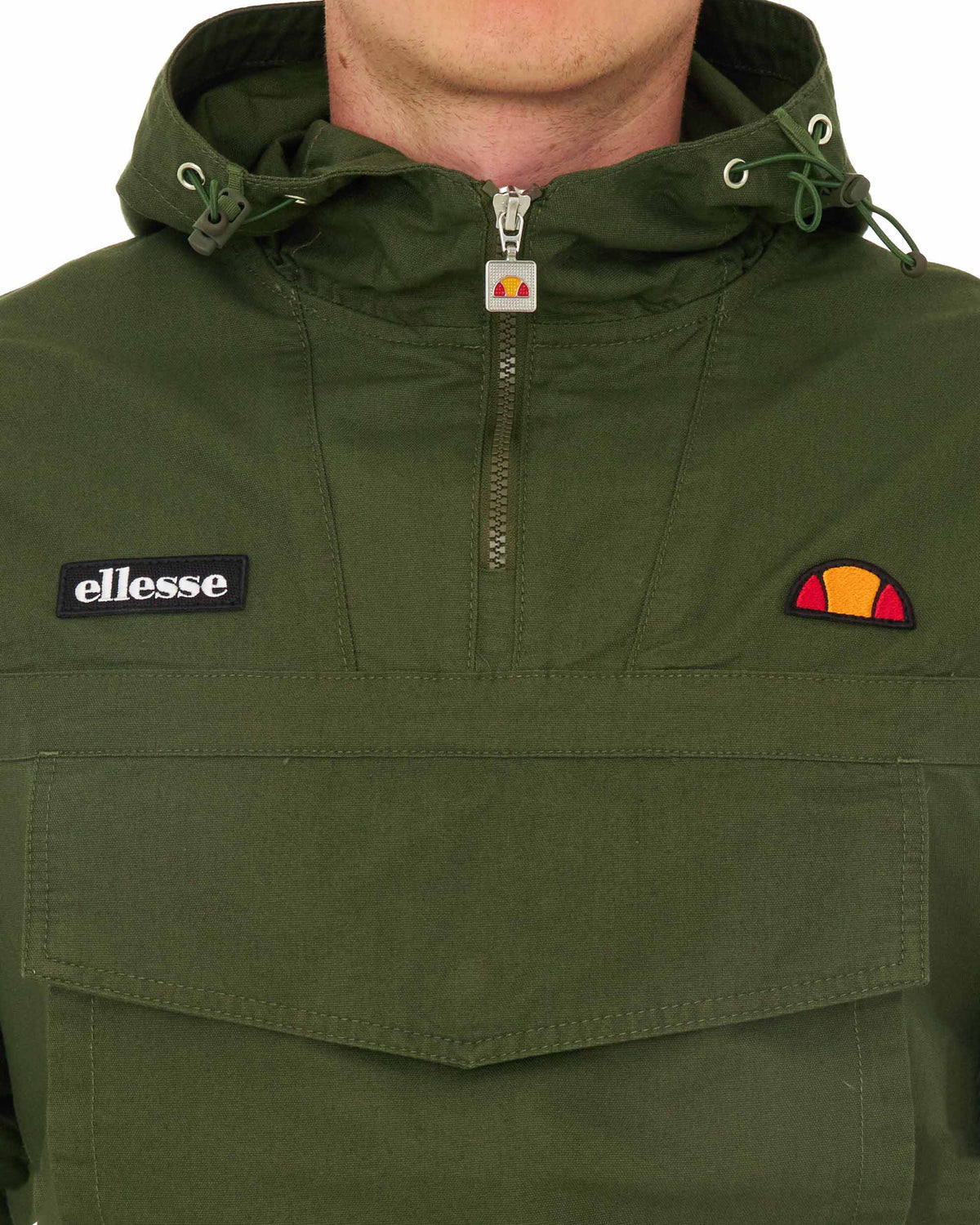 Ellesse Mont Canvas Overhead Jacket Olive
