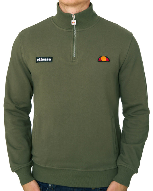 Ellesse Ellesse Pelegrini 1/4 Zip Sweat Olive