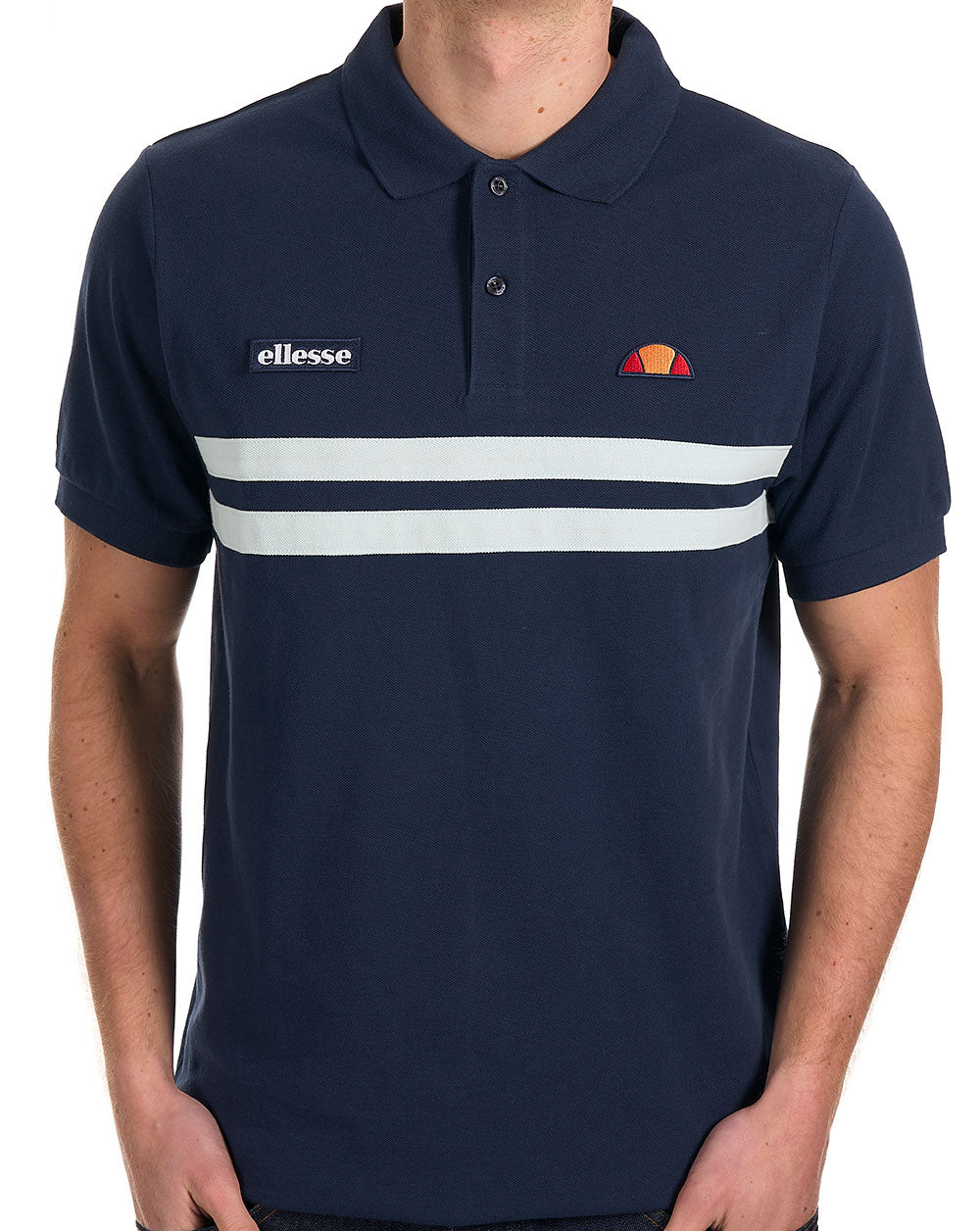Ellesse Rimini Polo Shirt Navy / Light Blue