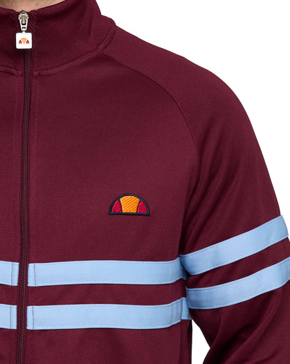 Ellesse Rimini Track Top Claret/Sky Blue