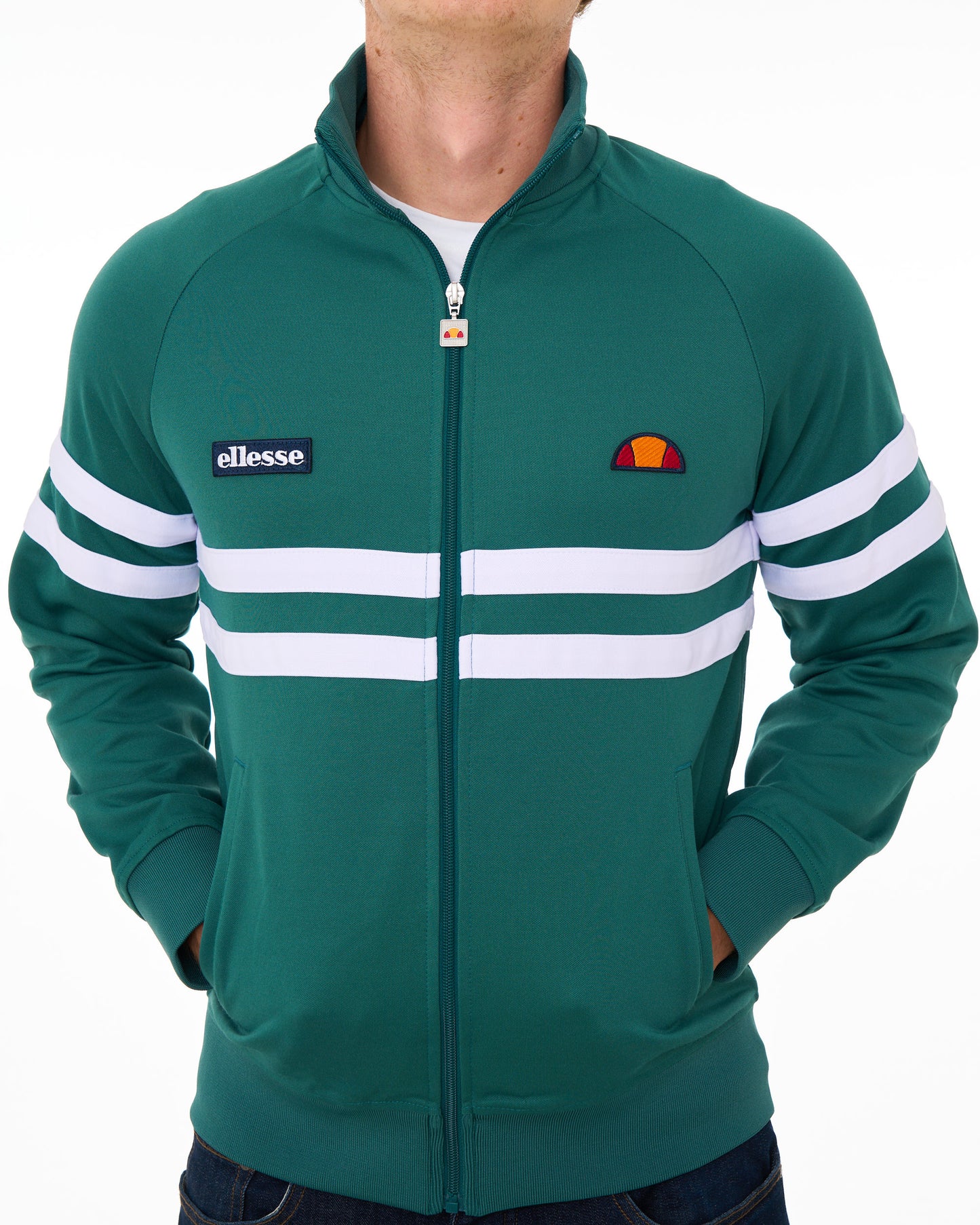 Ellesse Rimini Track Top Teal/White