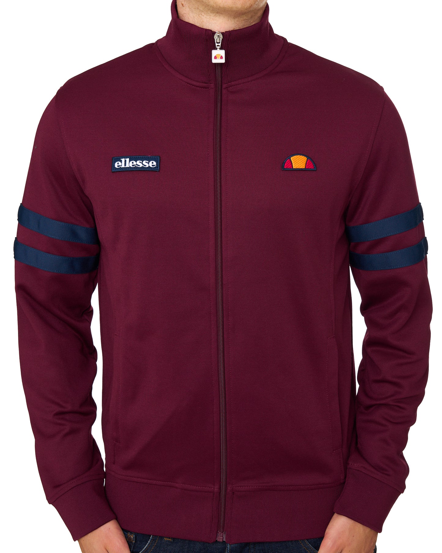 Ellesse Roma Track Top Burgundy/Navy