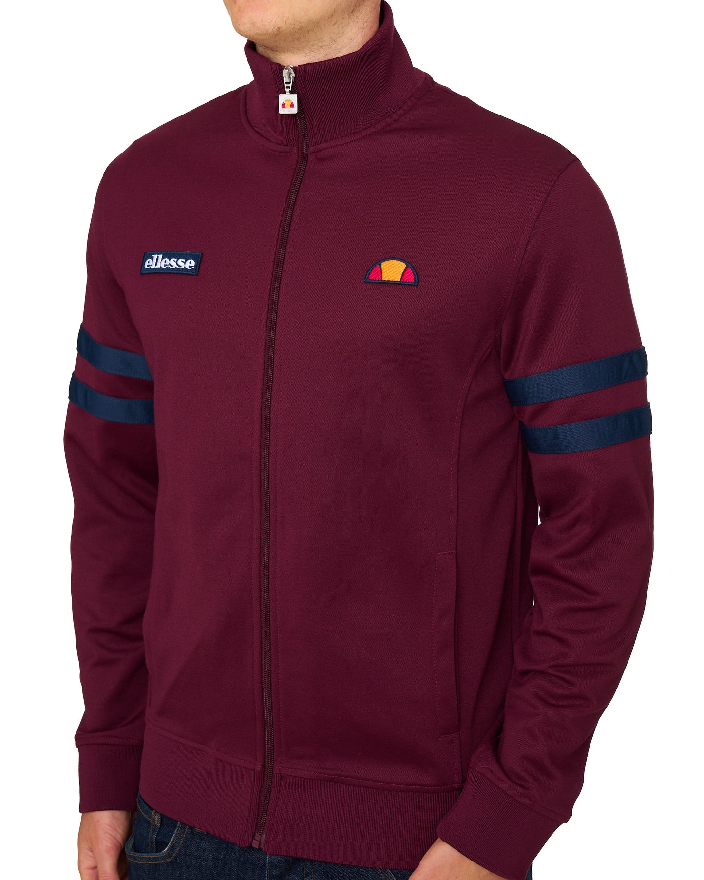 Ellesse Roma Track Top Burgundy/Navy