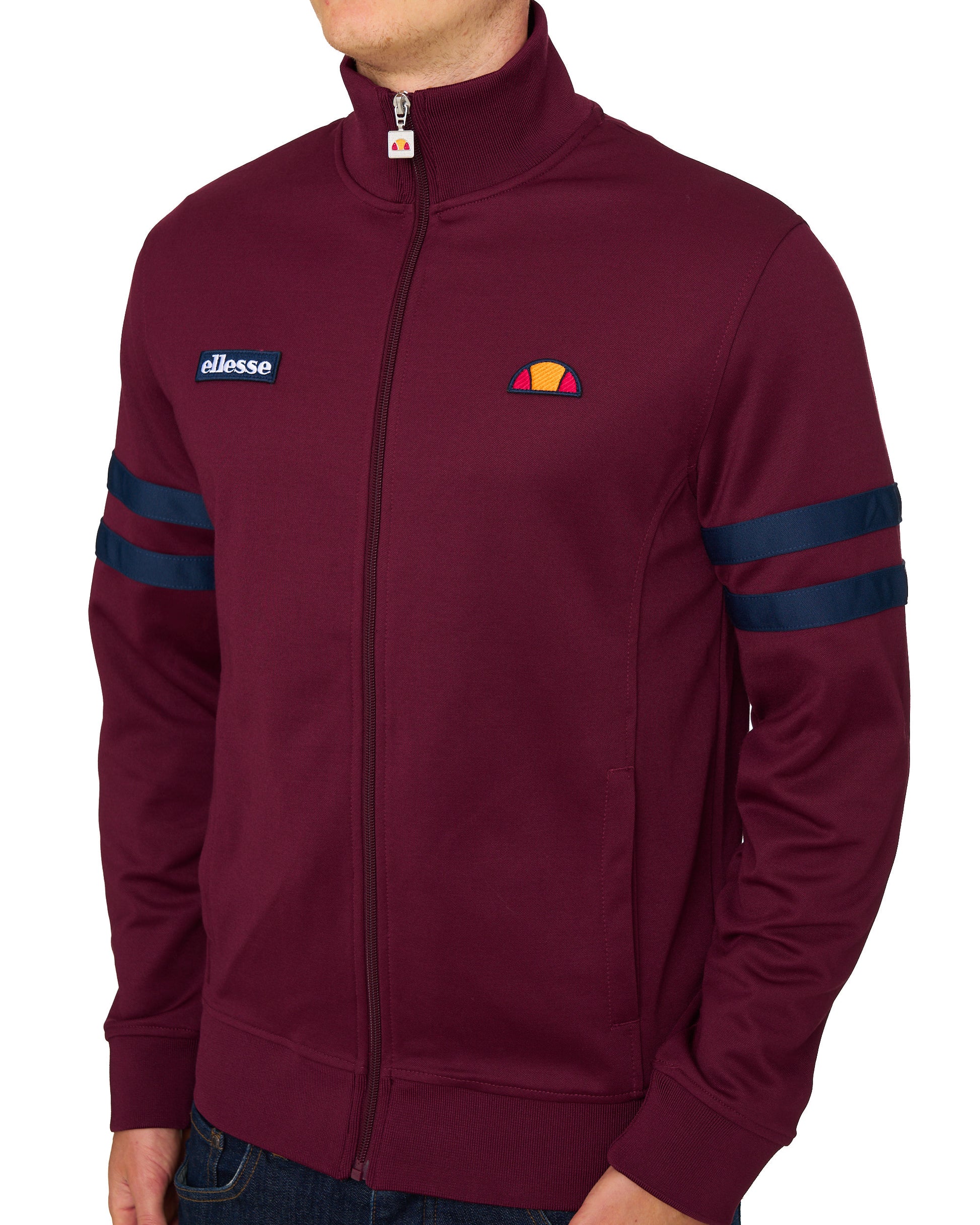 Ellesse Roma Track Top Burgundy/Navy