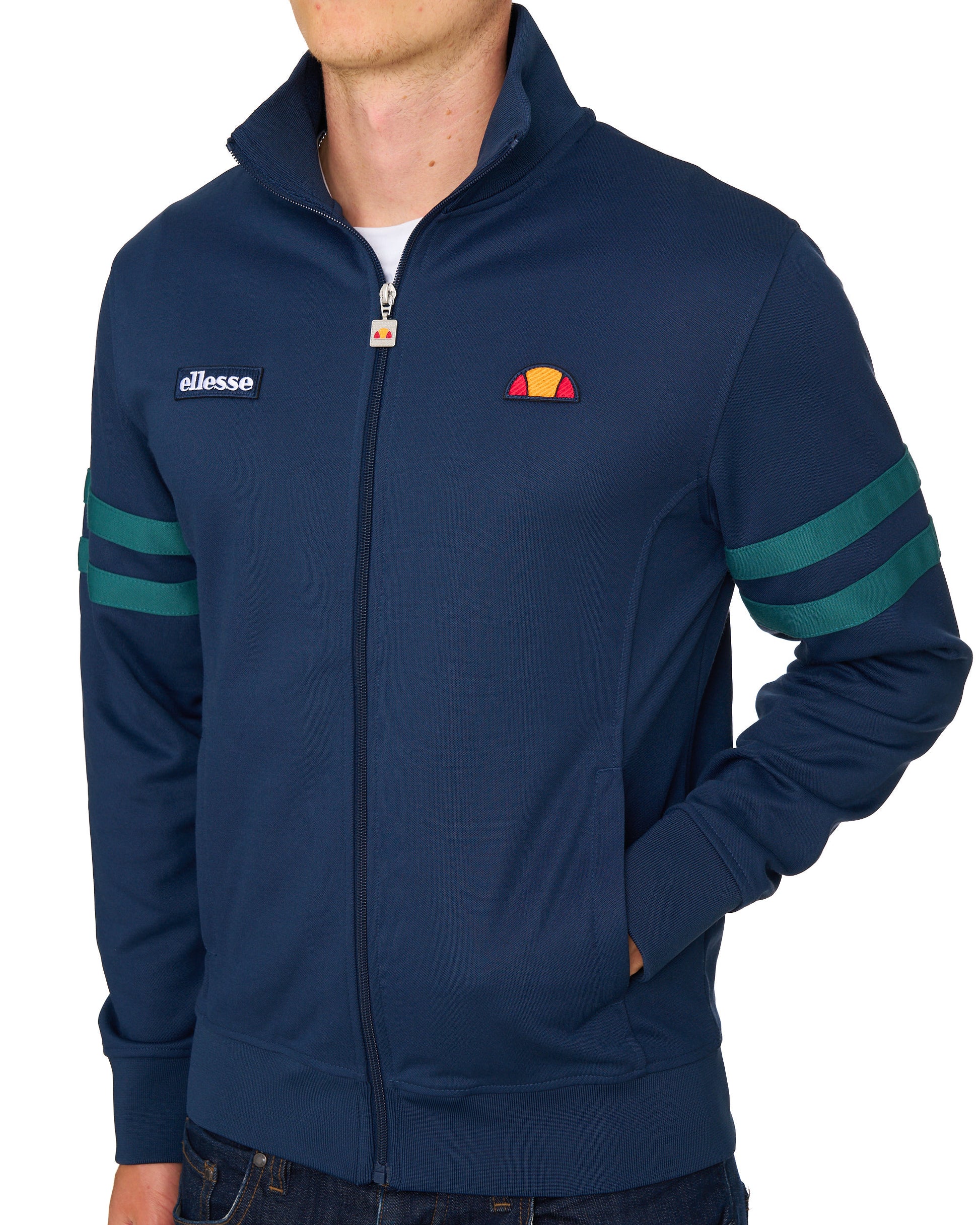 Ellesse Roma Track Top Navy/Teal