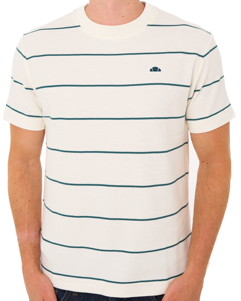 Ellesse Verri T Shirt Ecru/Teal
