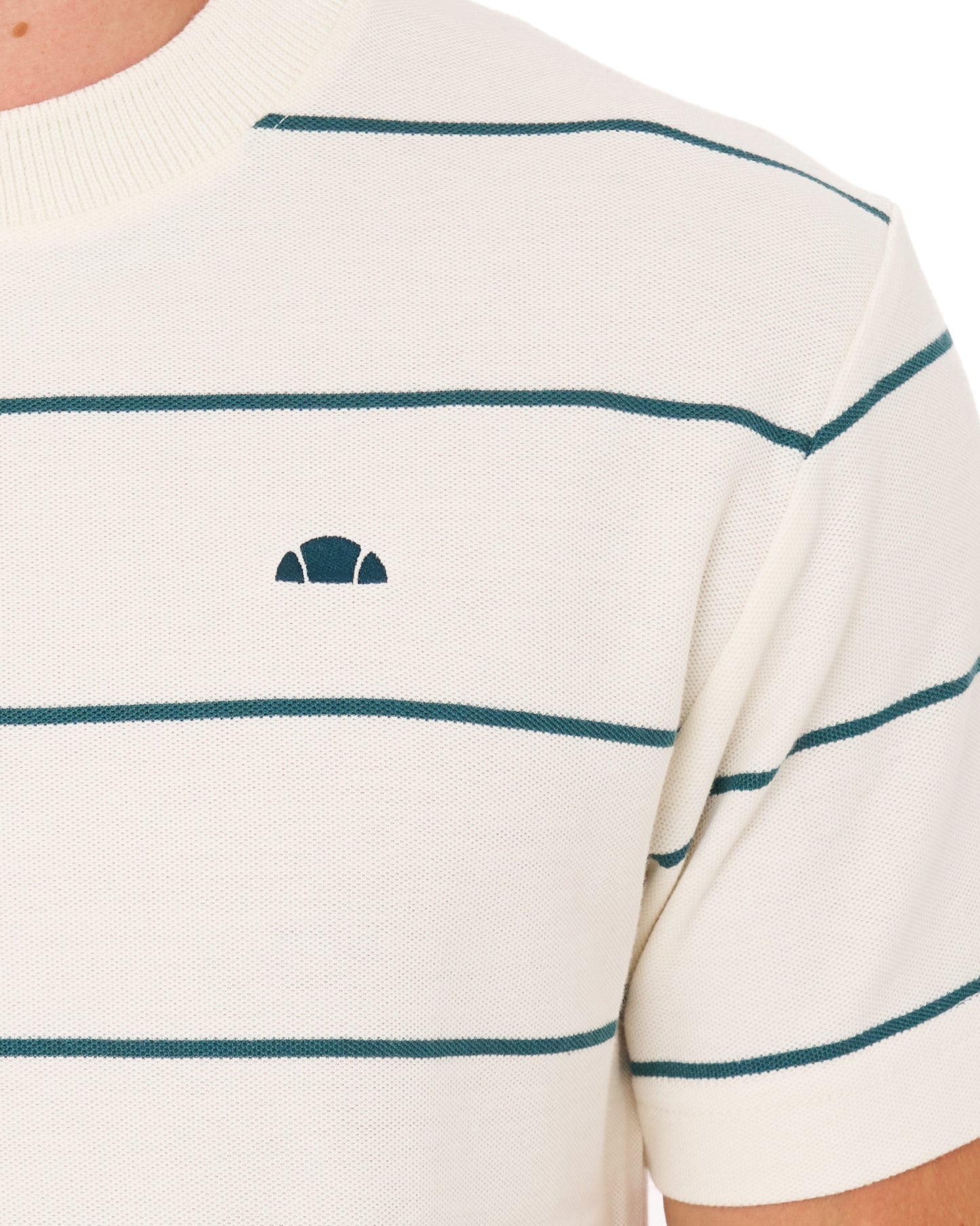 Ellesse Verri T Shirt Ecru/Teal