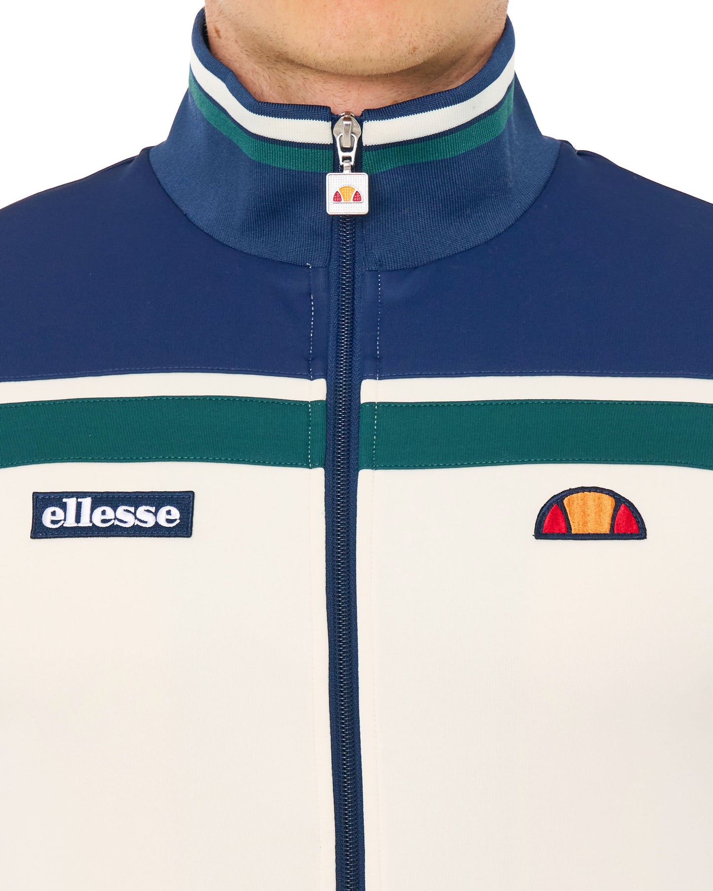 Ellesse Vignola Track Top Ecru/Navy