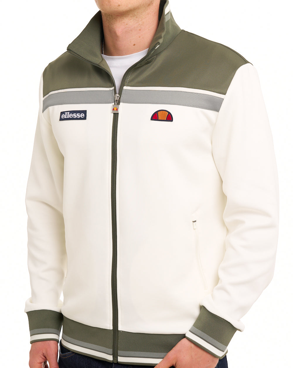Ellesse Vignola Track Top Off White/Khaki