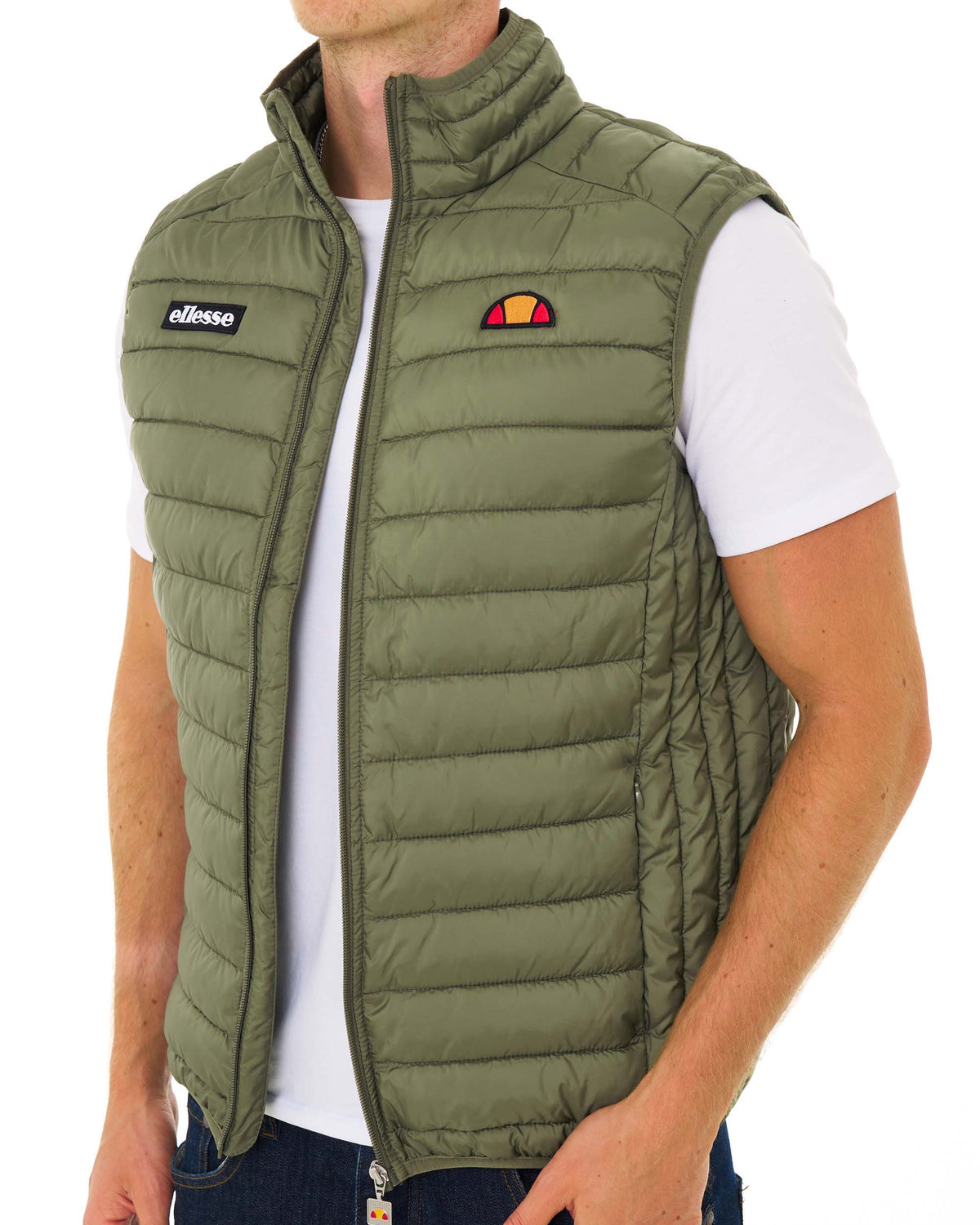 Ellesse Bardy Padded Gilet Olive