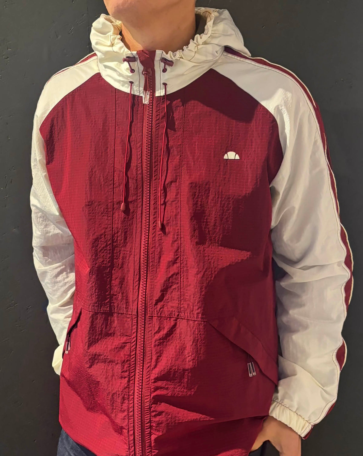 Ellesse Casillo Hooded Jacket Crimson