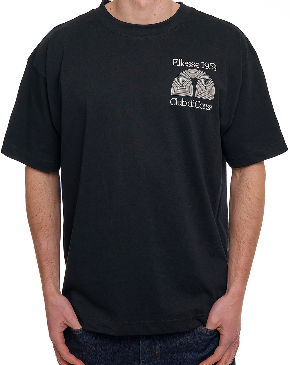 Ellesse Club Di Corsa T Shirt Black