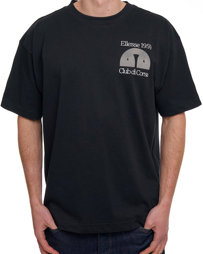 Ellesse Club Di Corsa Back Print T Shirt Black