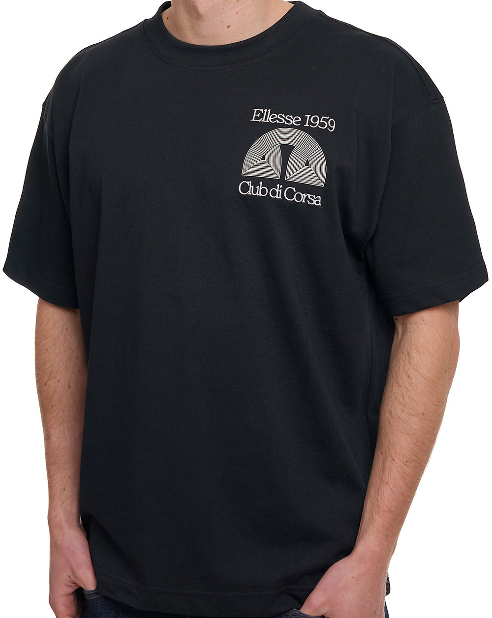 Ellesse Club Di Corsa T Shirt Black