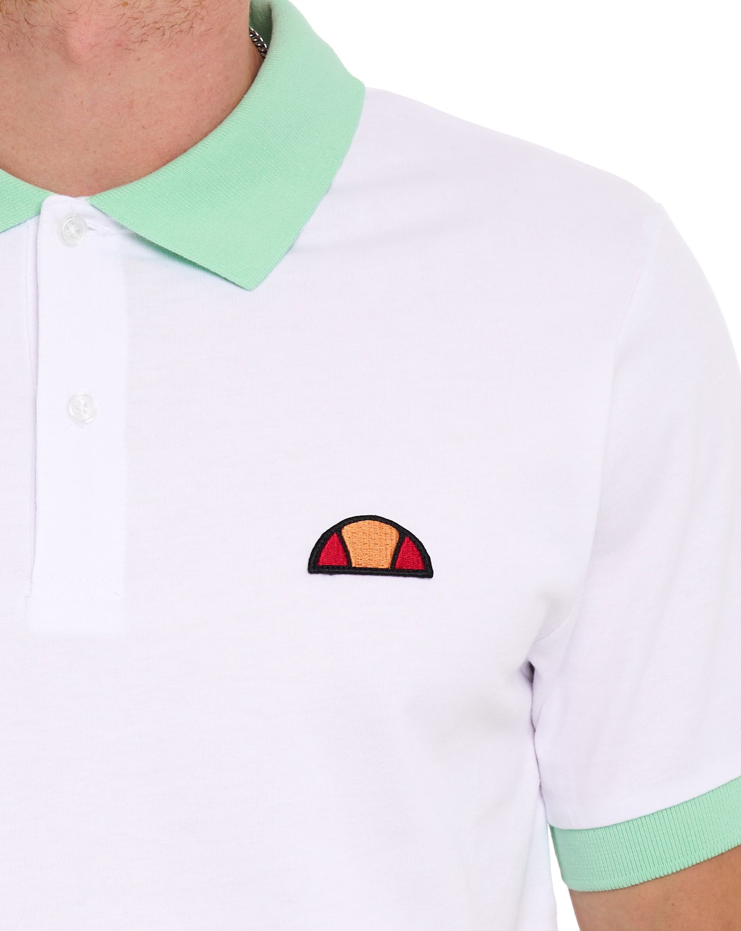 Ellesse Lessepsia Polo Shirt White/Light Green