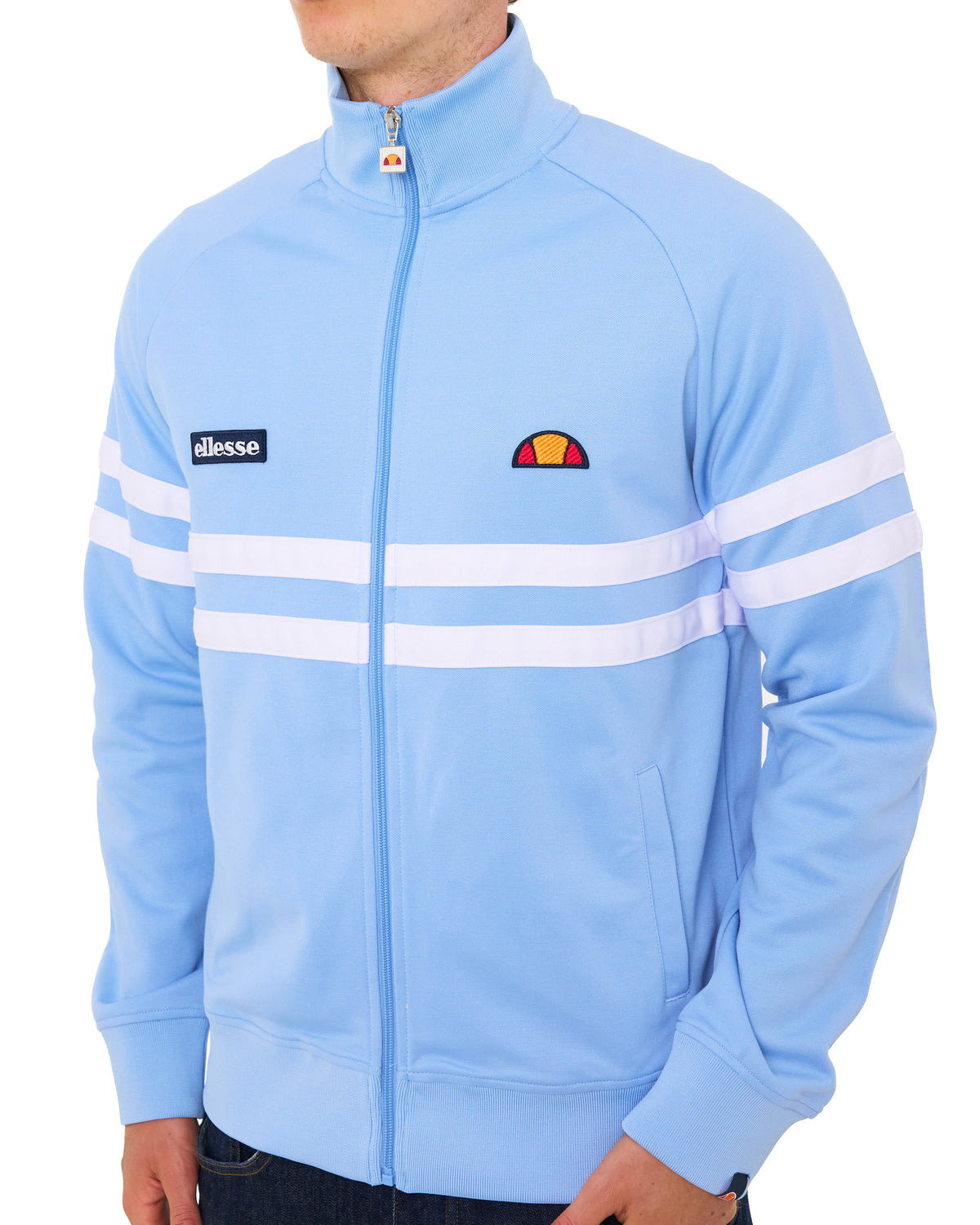 Ellesse Rimini Track Top Sky Blue/White