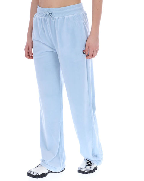 Fila Vintage Isabella Velour Track Pants Sky Blue