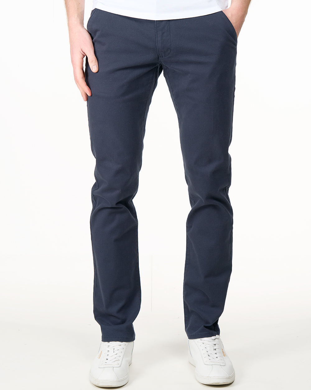 Farah Elm Slim Fit Twill Chinos True Navy