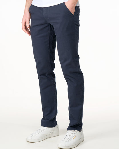 Farah Elm Slim Fit Twill Chinos True Navy
