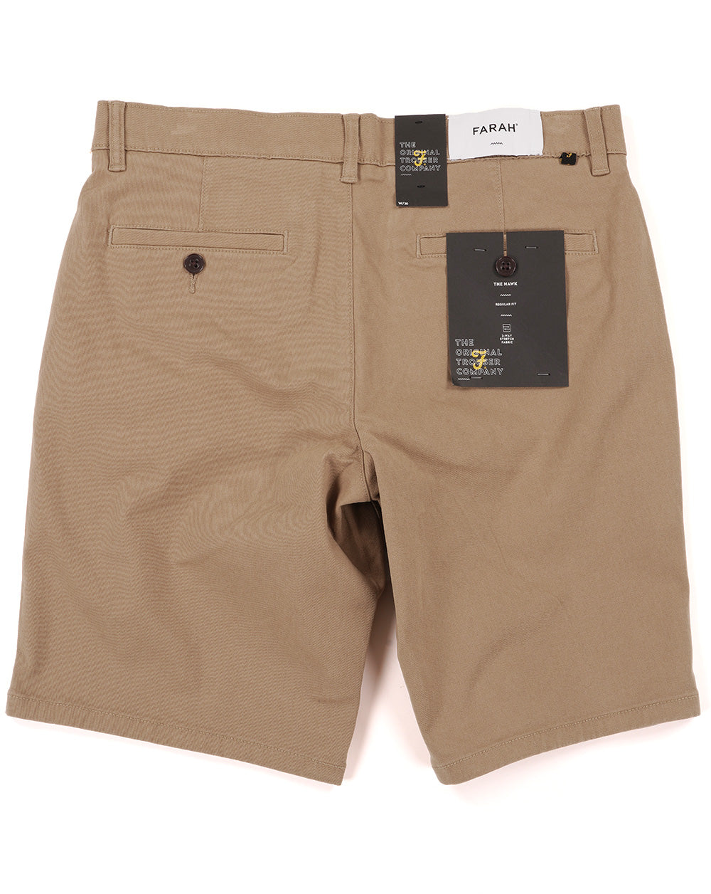 Farah Hawk Chino Twill Shorts Beige