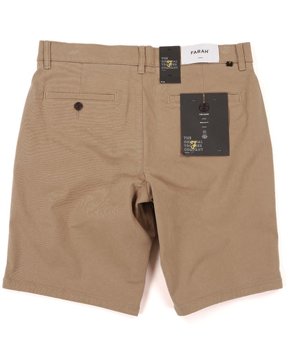 Farah Hawk Chino Twill Shorts Beige
