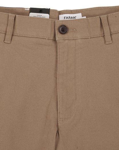 Farah Hawk Chino Twill Shorts Beige