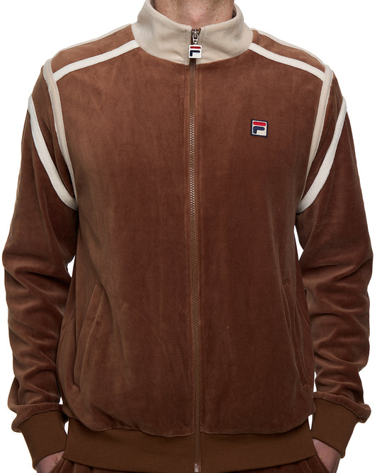 Fila Vintage Gabriele Velour Track Top Cappucino
