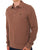 Fila Gold Elia Brick Knit LS Polo Raw Umber