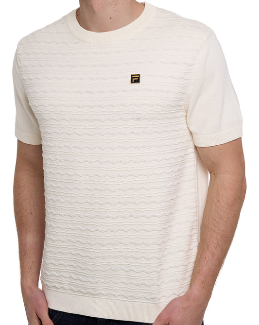 Fila Gold Fila Gold Don Knitted T Shirt Off White
