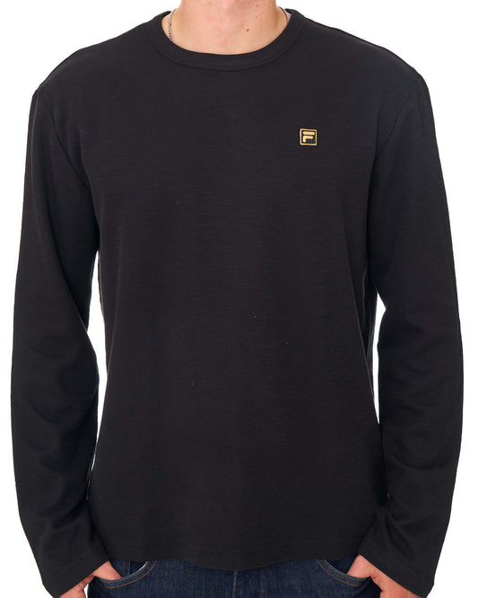 Fila Gold Fila Gold Elio LS Slub T-Shirt Black