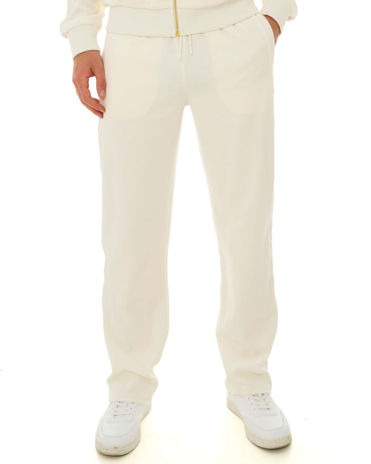 Fila Gold Fario Velour Track Pant White Down
