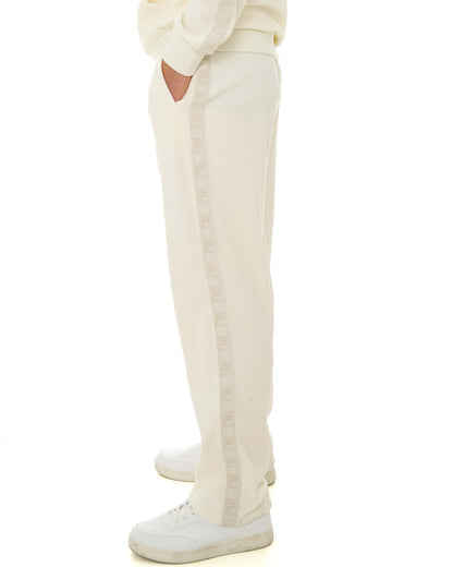 Fila Gold Fario Velour Track Pant White Down