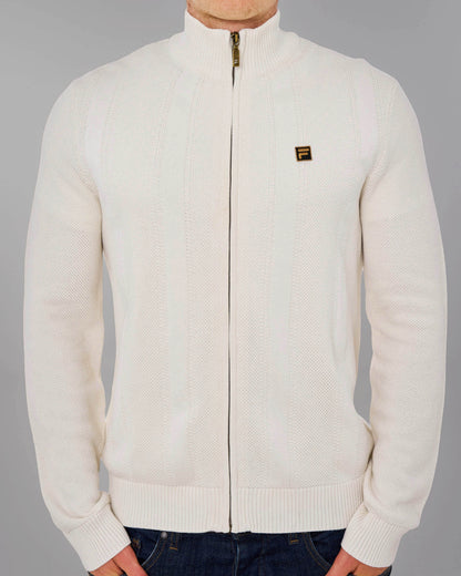 Fila Gold Reed Full Zip Knit Gardenia