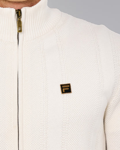 Fila Gold Reed Full Zip Knit Gardenia
