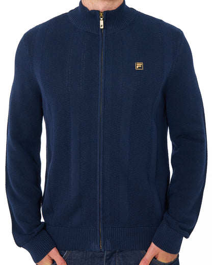 Fila Gold Reed Full Zip Knit Dark Navy