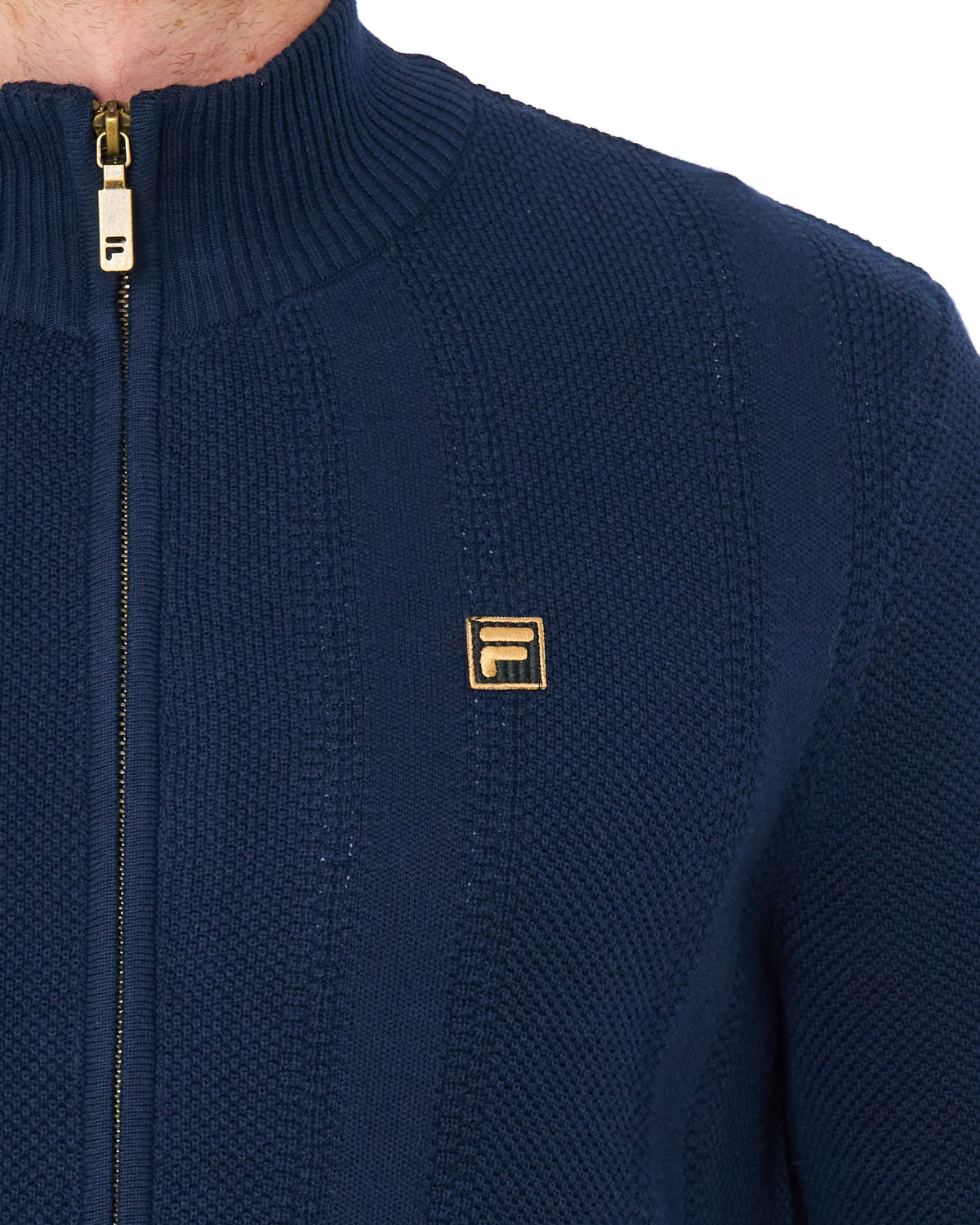 Fila Gold Reed Full Zip Knit Dark Navy