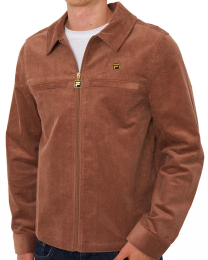 Fila Gold Roman Corduroy Overshirt Raw Umber