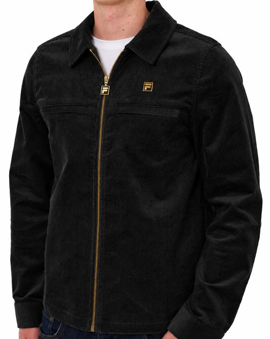Fila Gold Fila Gold Roman Corduroy Overshirt Black