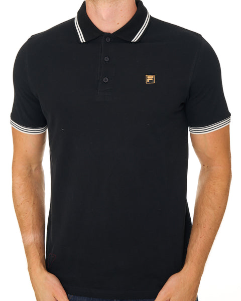 Fila Gold Soren 3 Polo Shirt Black