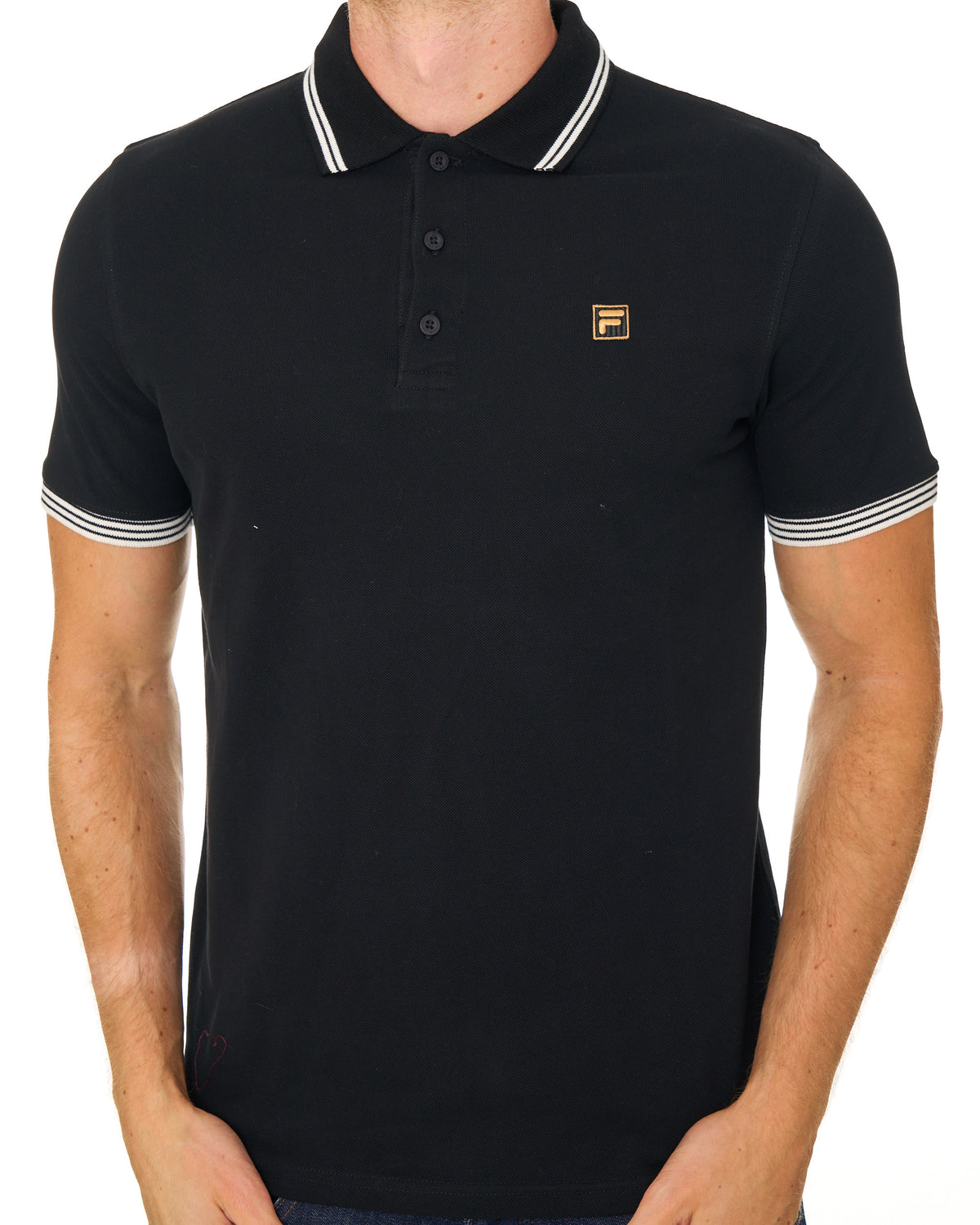 Fila Gold Soren 3 Polo Shirt Black