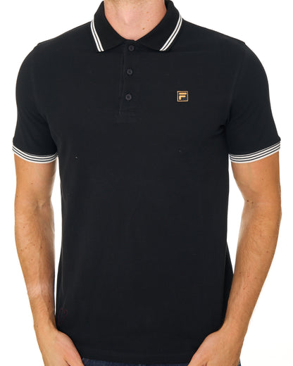 Fila Gold Soren 3 Polo Shirt Black