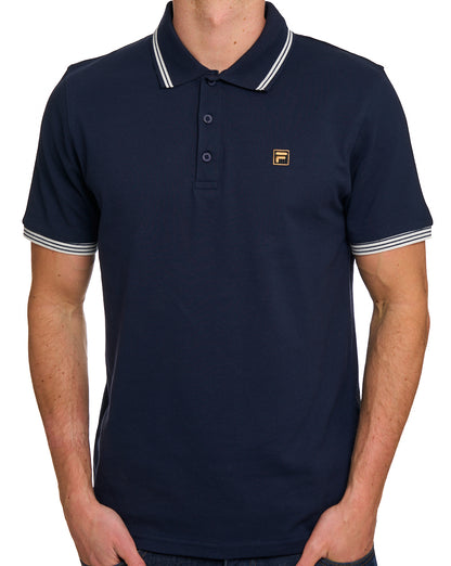 Fila Gold Soren Polo Shirt Dark Navy