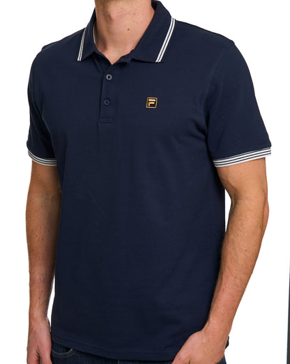 Fila Gold Soren Polo Shirt Dark Navy