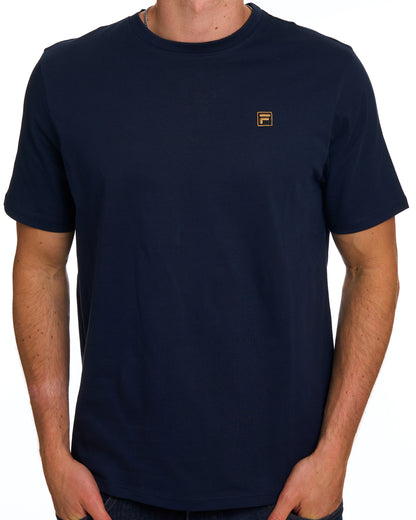 Fila Gold Yaxley T Shirt Dark Navy