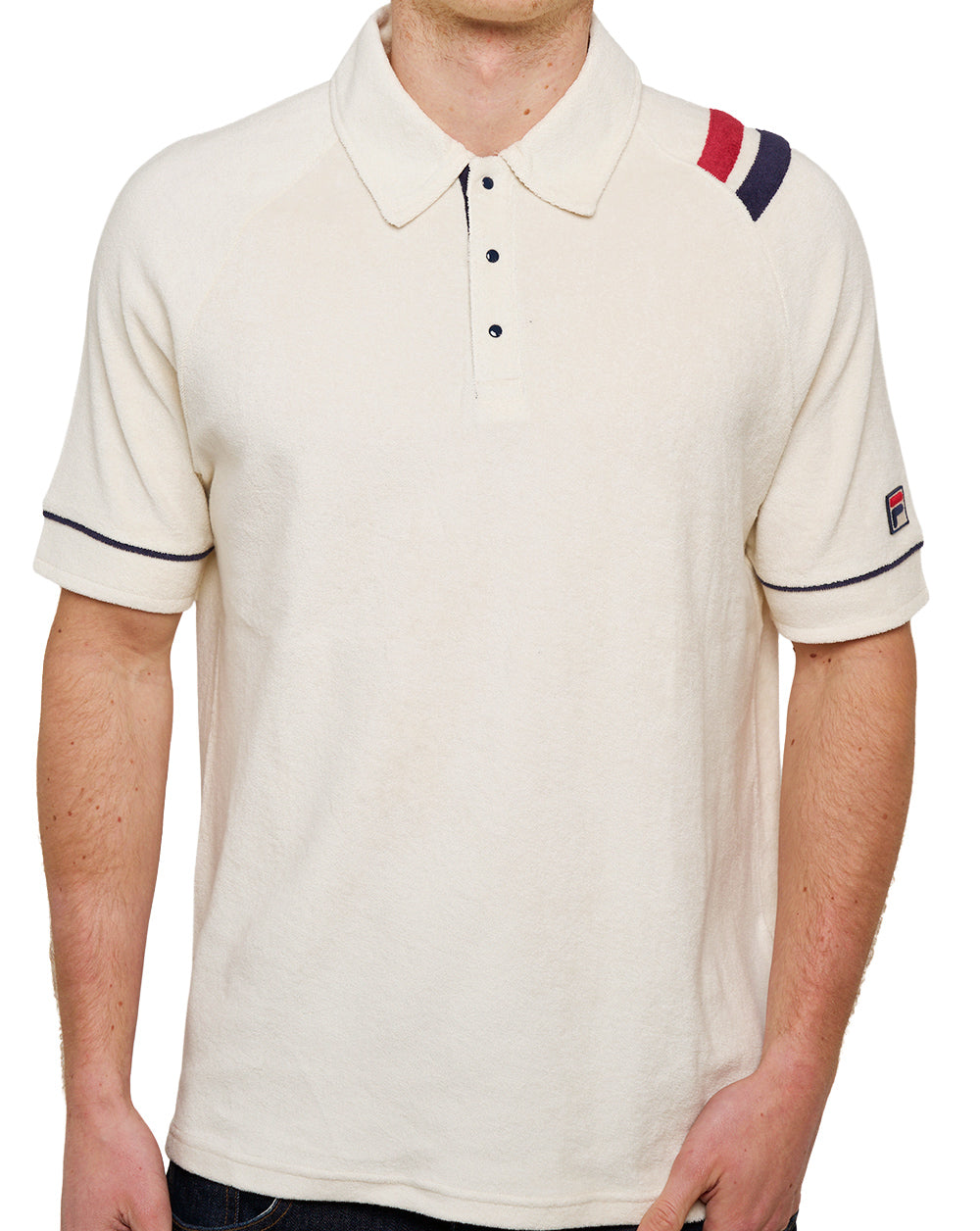 Fila Vintage Settanta Mk2 Towelling Polo Gardenia
