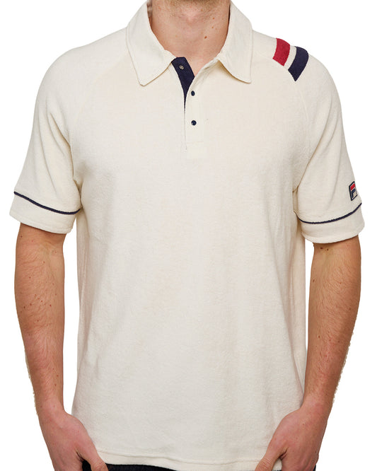 Fila Vintage Fila Vintage Settanta Mk2 Towelling Polo Gardenia