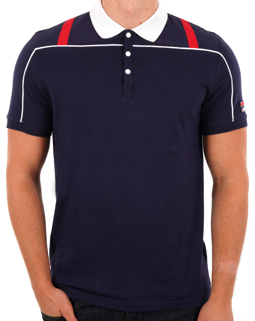 Fila Vintage 80s Original Polo Shirt Navy