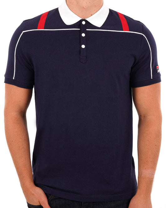 Fila Vintage Fila Vintage 80s Original Polo Shirt Navy